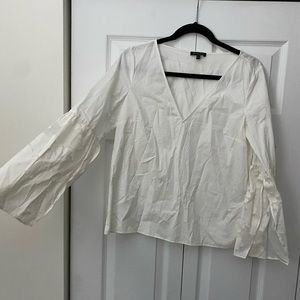 Massimo Dutti, Size 6 White Blouse